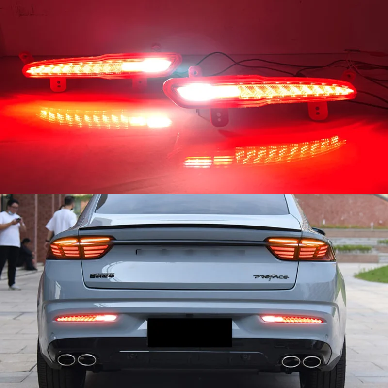 

LED For Geely Preface 2021-2025 Rear Foglight rear bumper foglight foglamp fog light Brake lights