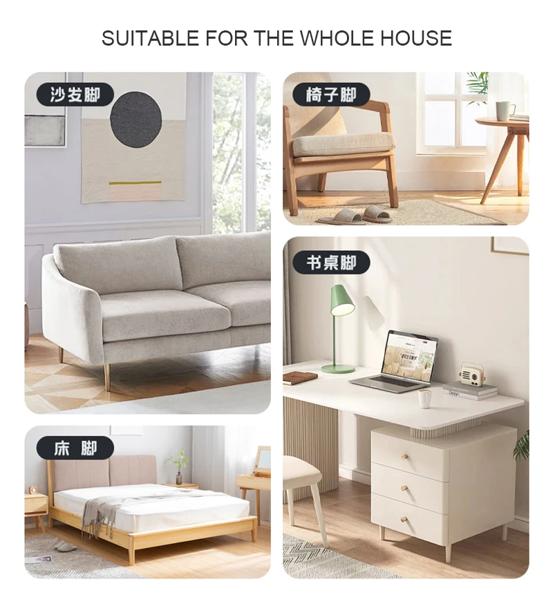 4/8 قطعة Sel-Adhesive سيليكون كرسي الساق منصات حافظات الأرضية أرجل قطع الأثاث الجدول الساق يغطي مربع/جولة أسفل منصات المضادة للانزلاق