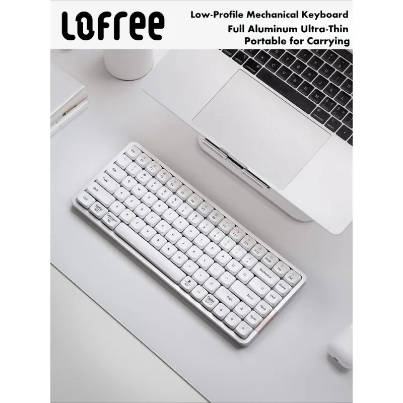 

Lofree Flow Mechanical Keyboard Low Profile 84/100 Layout Dual Mode Bluetooth RGB Hot-swappable E-sports Gaming Office Keyboard