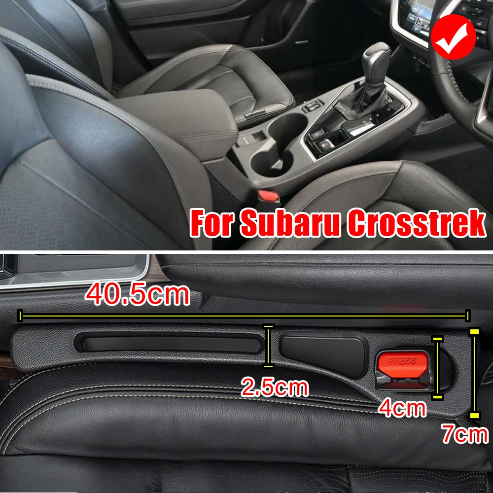 For Subaru Crosstrek Impreza XV Car Seat Gap Filler Strips Prevent Items From Falling Into Seat Gaps Storage Items Accessories