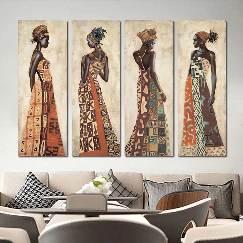 Vintage African Woman Large Diamond Painting Full New Collection Diamond Mosaic Portrait Entrance For Living Room Home Decor