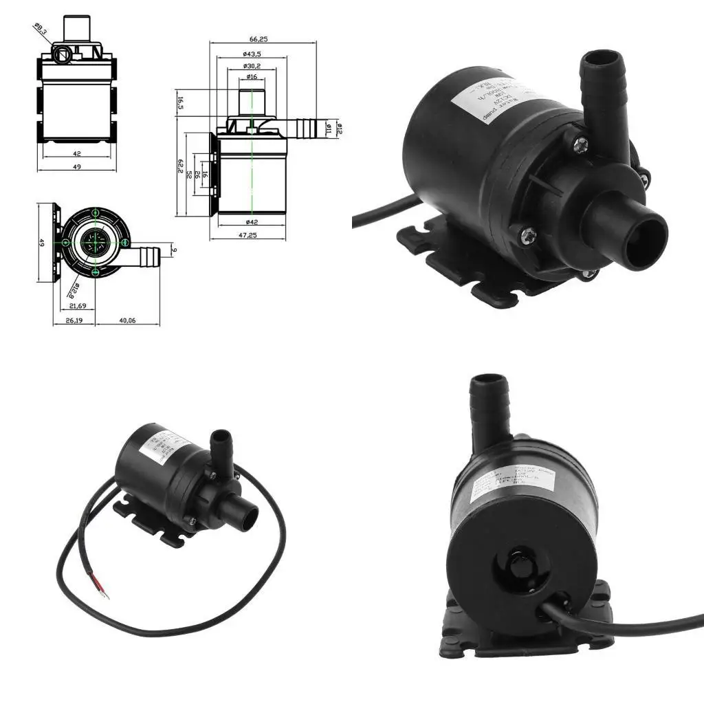 

652F 20W for DC 12V Water Waterproof 12V Solar Motor 800L/H for Aquarium Fountain Fish for Tank