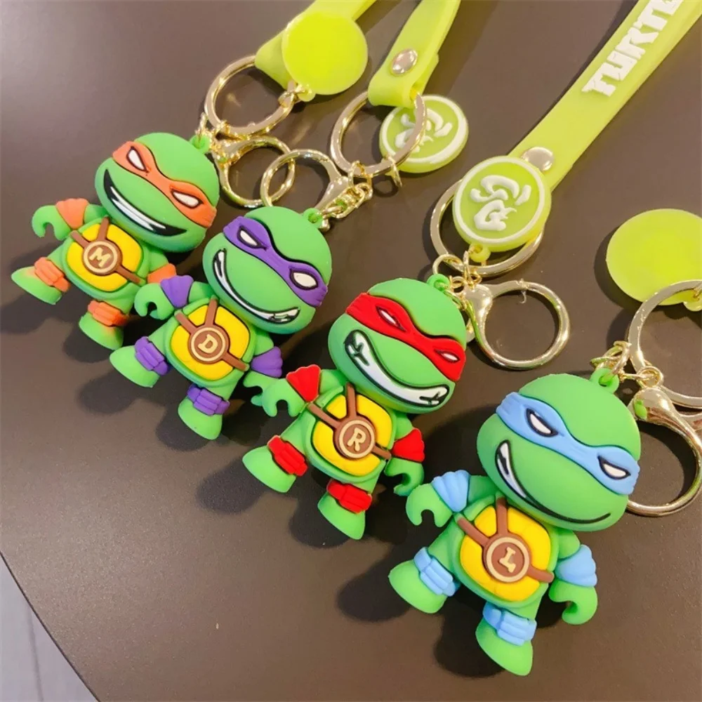 

Ninja Turtles Keychain Schoolbag Cartoon Pendant Anime Key Chain Keyrings Car Key Ring Accessories Kids Adults Birthday Gifts