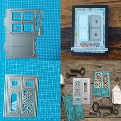 Wardrobe doors windows New Metal Cutting Dies Decoration Scrapbooking Knife Blade Paper Punch Stencils Album Embossing Template