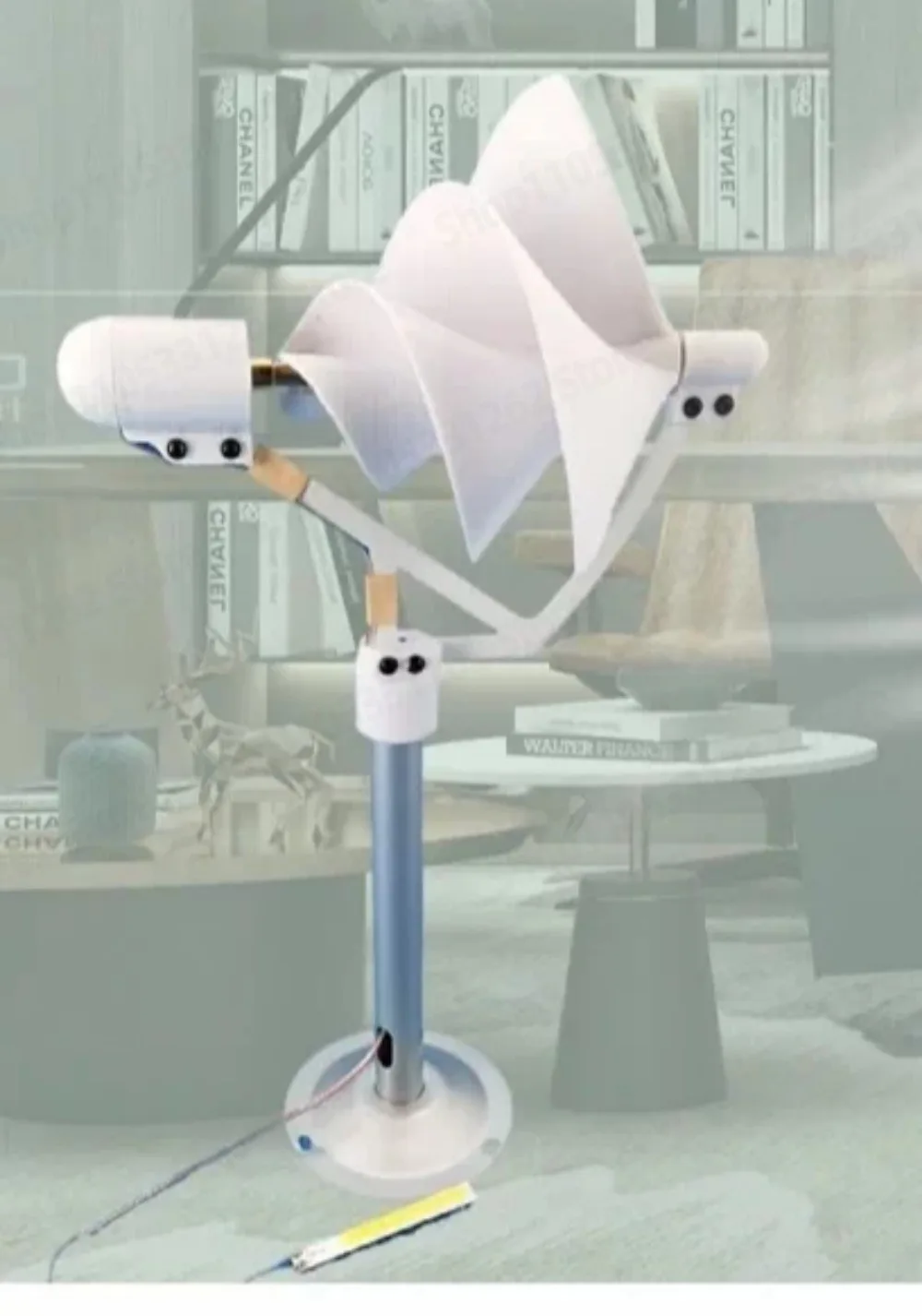 130 Spiral Wind Turbine Low Start Up Science Experiment Model Light