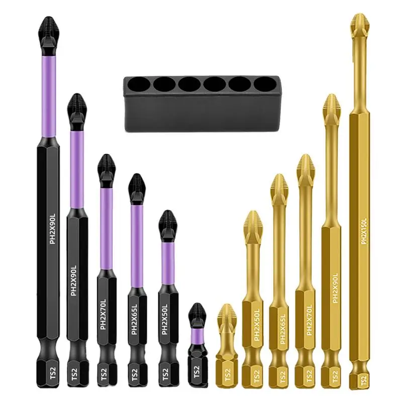 

Магнитное сверло S2, противоскользящий набор электрических бит для 6 многофункциональных отверток, дрели для деревообработки, автомобильной сантехники