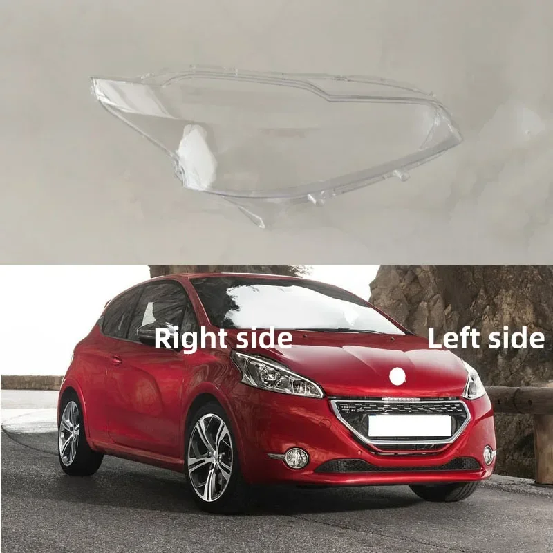 For Peugeot 208 2012 2013 2014 2015 2016 2017 2018 Headlamp Lens Headlight Shell Replacement Headlight Cover Headlight Glass