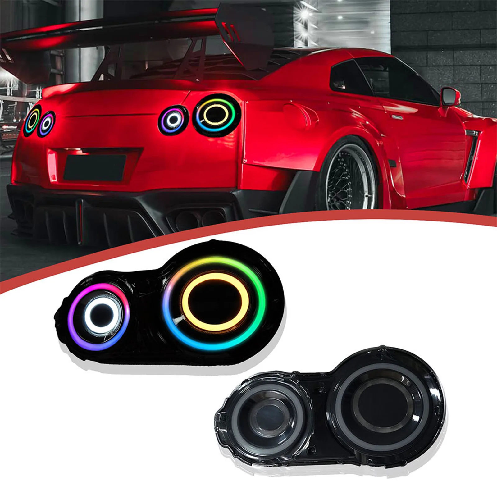 

RGB Tail Light Assembly Taillight for Nissan GT-R GTR R35 2007-2019 Car Rear Lamp Modified Taillamp Car Accessories
