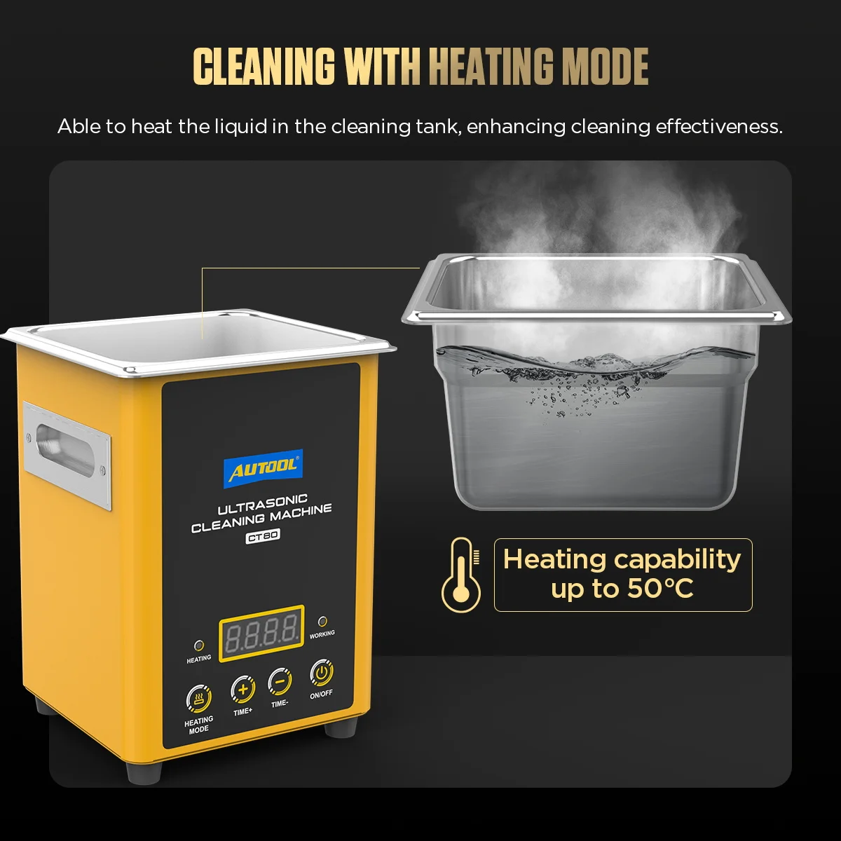 For car Diagnostic repair Tools  Professional 1.6L 110/220V Injector Ultrasonic cleaning machine With Heater Hot Water