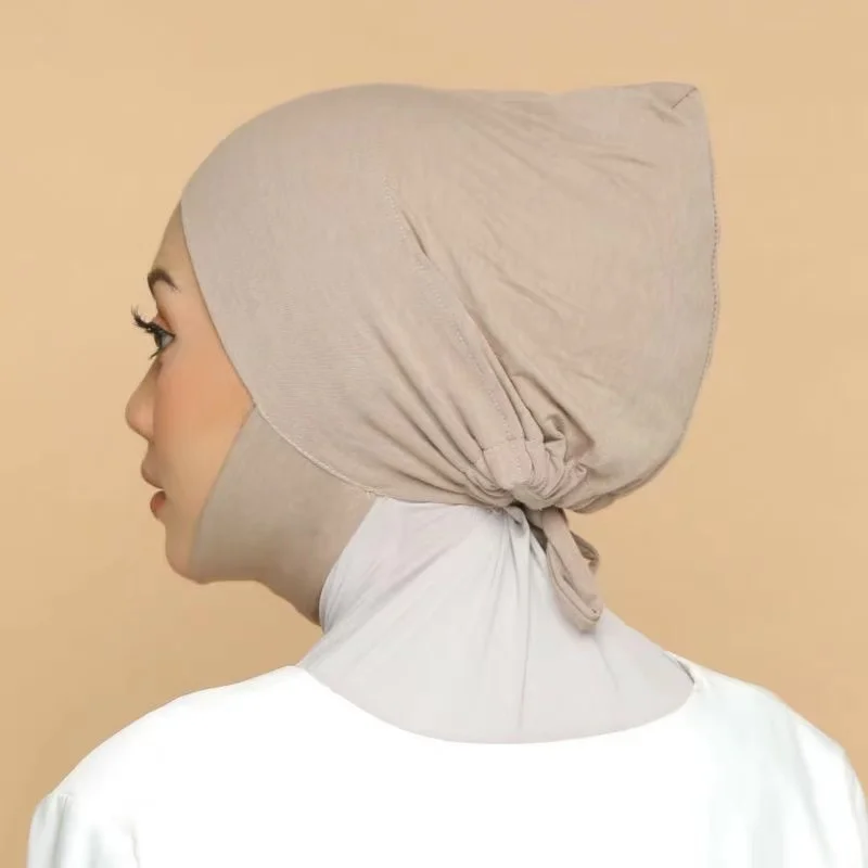 Muslim Women Full Cover Inner Hijab Cap Bandage Underscarf Bonnet Islamic Female Headscarf Headband Turban Under Scarves Caps