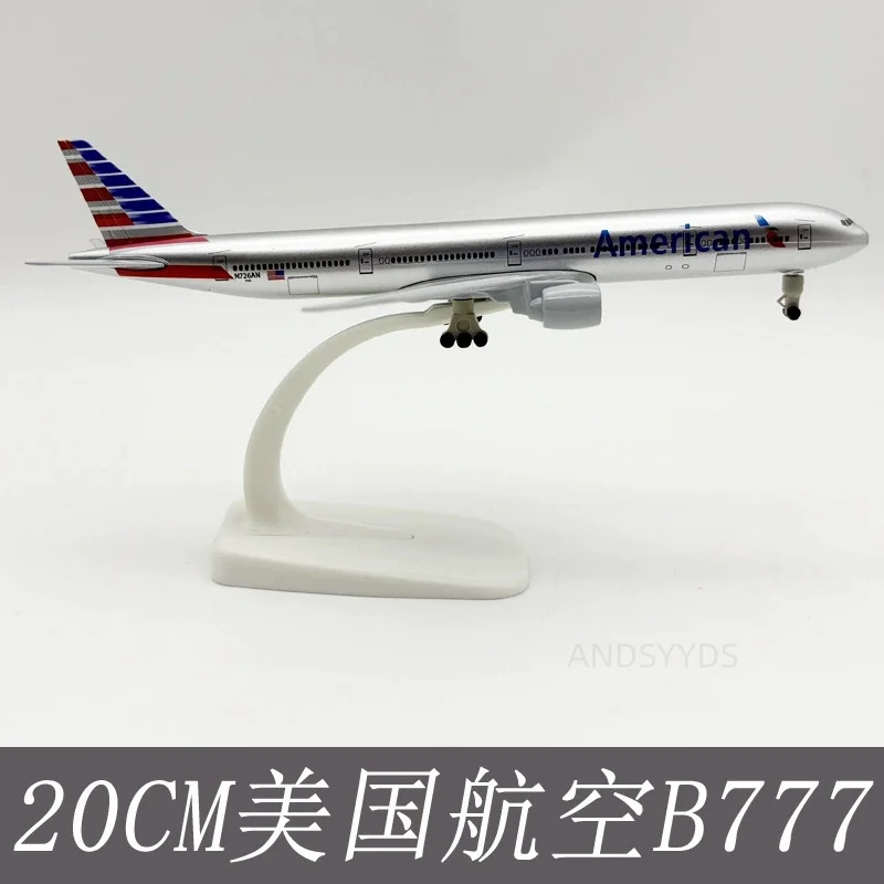 

Самолет, детские игрушки, модель 20 см, американские Airways B787, модель самолета с шасси, сплав металла, литой под давлением дисплей, игрушечный самолет, подарок