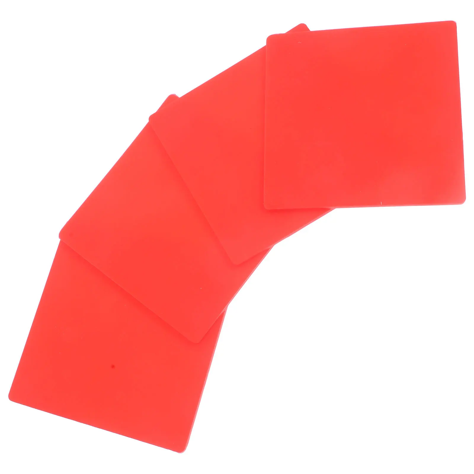 

4pcs Silicone Coasters Heat-Resistant Non-Slip Insulated Cup Mats Square Drink Pad For Home Kitchen Table Anti-Scald Holder