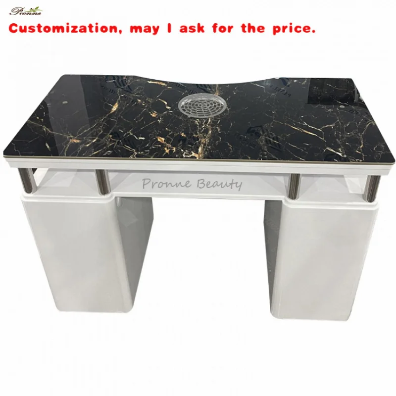 

на заказ.Европейский маникюрный салон, современный маникюрный стол с мраморной столешницей и набор стульев с вакуумом