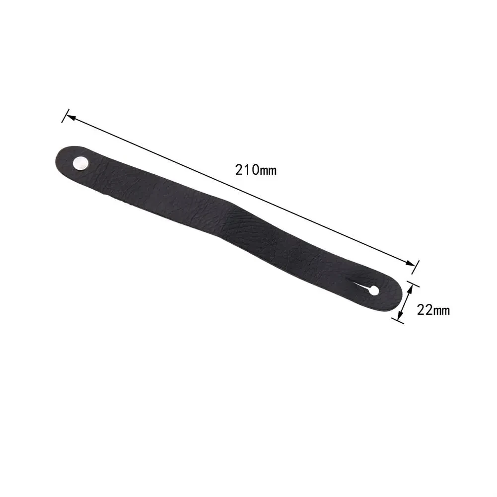 PU Leather Vintage Headstock Strap Band for Acoustic Bass Guitar Folk Guitar Retro Brown Headband Accessories