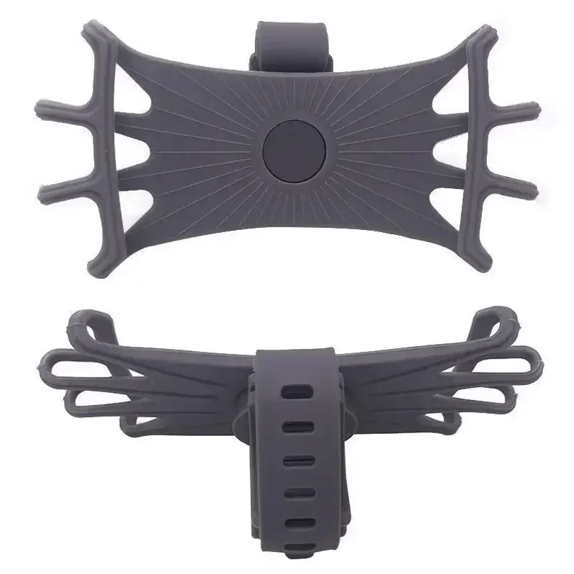 360 Rotatable Mobile Phone Bicycle Motorcycle Bike Safe Bracket Silicone Support Silicone Pull Type For All Phone Stand