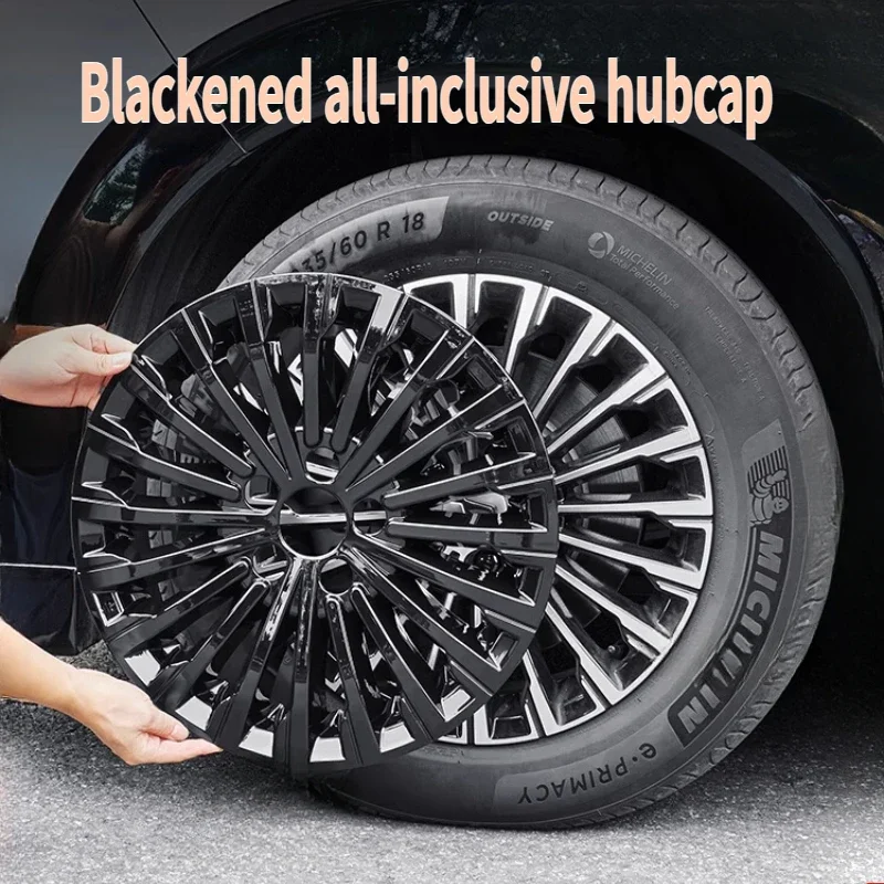 For Denza D9 blackened all-inclusive hubcap special protective cover modified Darth Vader style upgrade decorative accessories