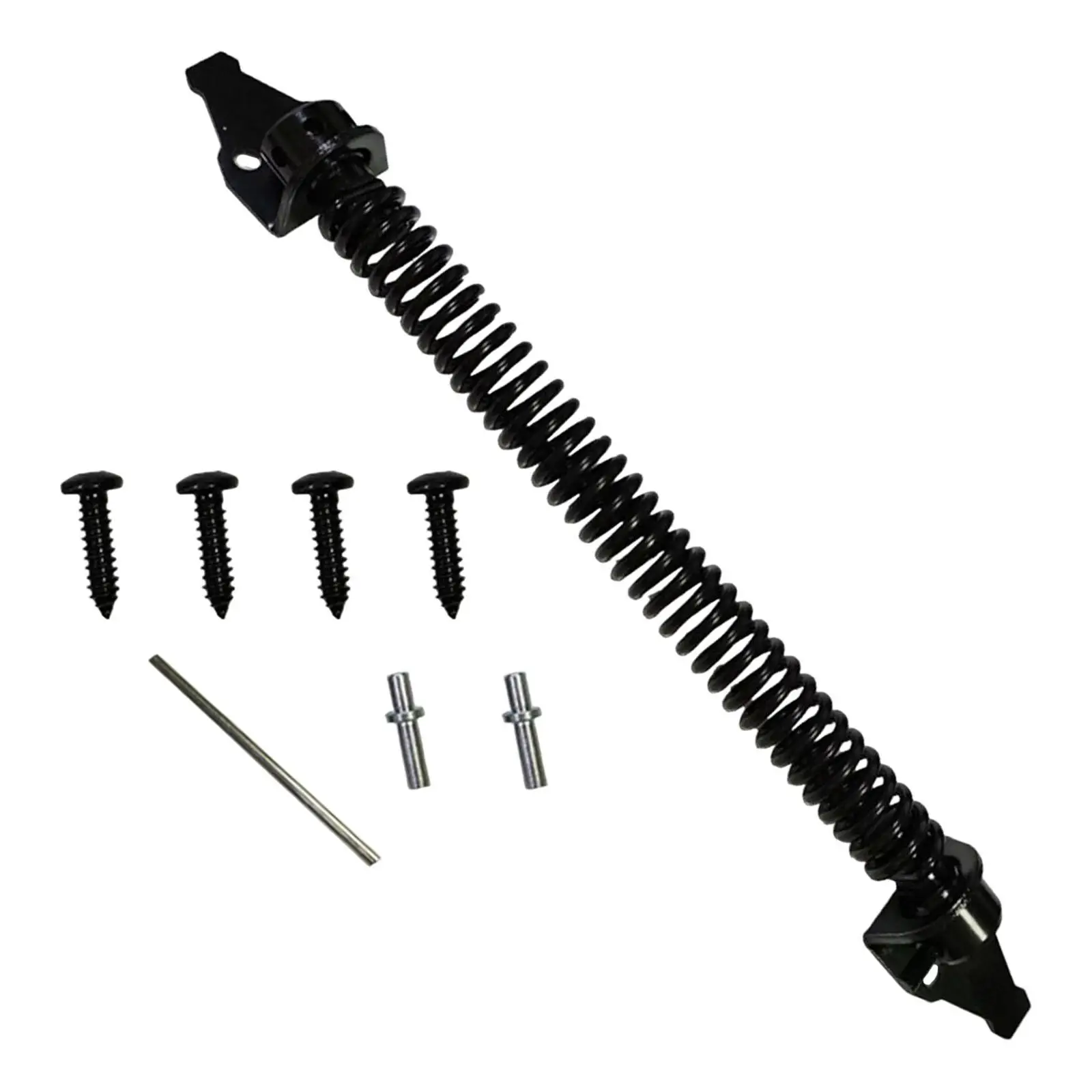 13 inch Gate Spring Self Closing Outdoor Spring with Adjustable Tool with Screws Steel Black Gate Closer Vinyl Fence Wood