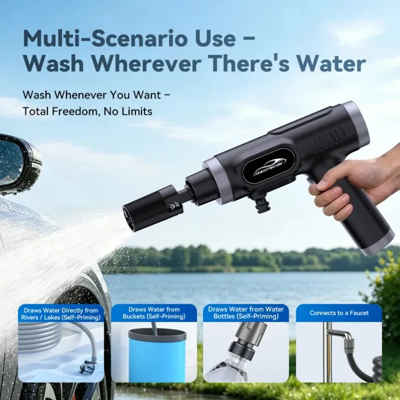 Car Wash Foam Cannon High Pressure Snow Foam Lance Adjustable Spray Thick Foam Gun for Auto Washing Cleaning Detailing Home Use