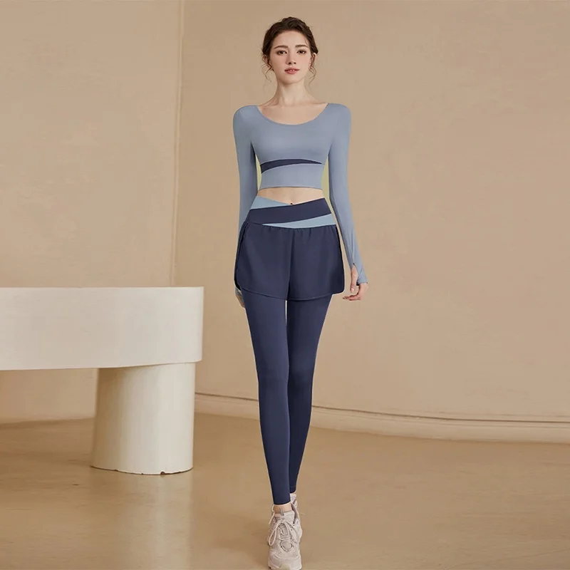 Yogabroeken Meisjes Wijde pijpen Dames Antislip Zeven kwart Comfortabel Glans Detail Match Decoratie Havermout Stijlen met hoge schroefdraad Vibe