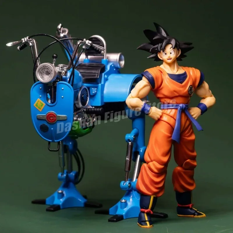 Dragon Ball Action Figure Son Goku & Gohan Biped Robot Figures PVC Collection Motorcycle Vehicle Capsule Spaceship FJ Model Toys