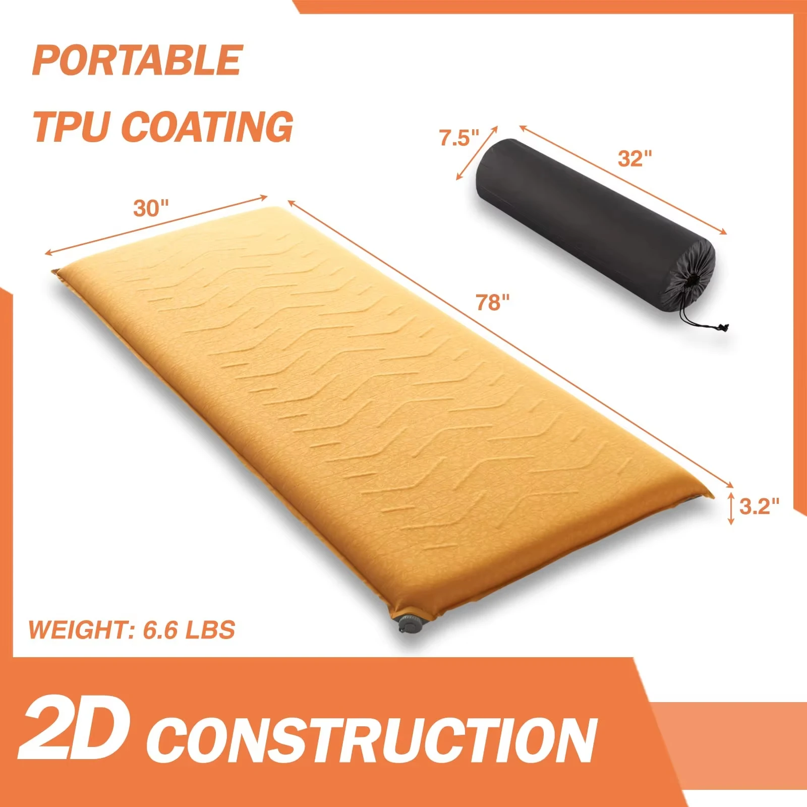 Self-inflatable camping mat,, comfortable camping mat, outdoor sleeping, car camping tent