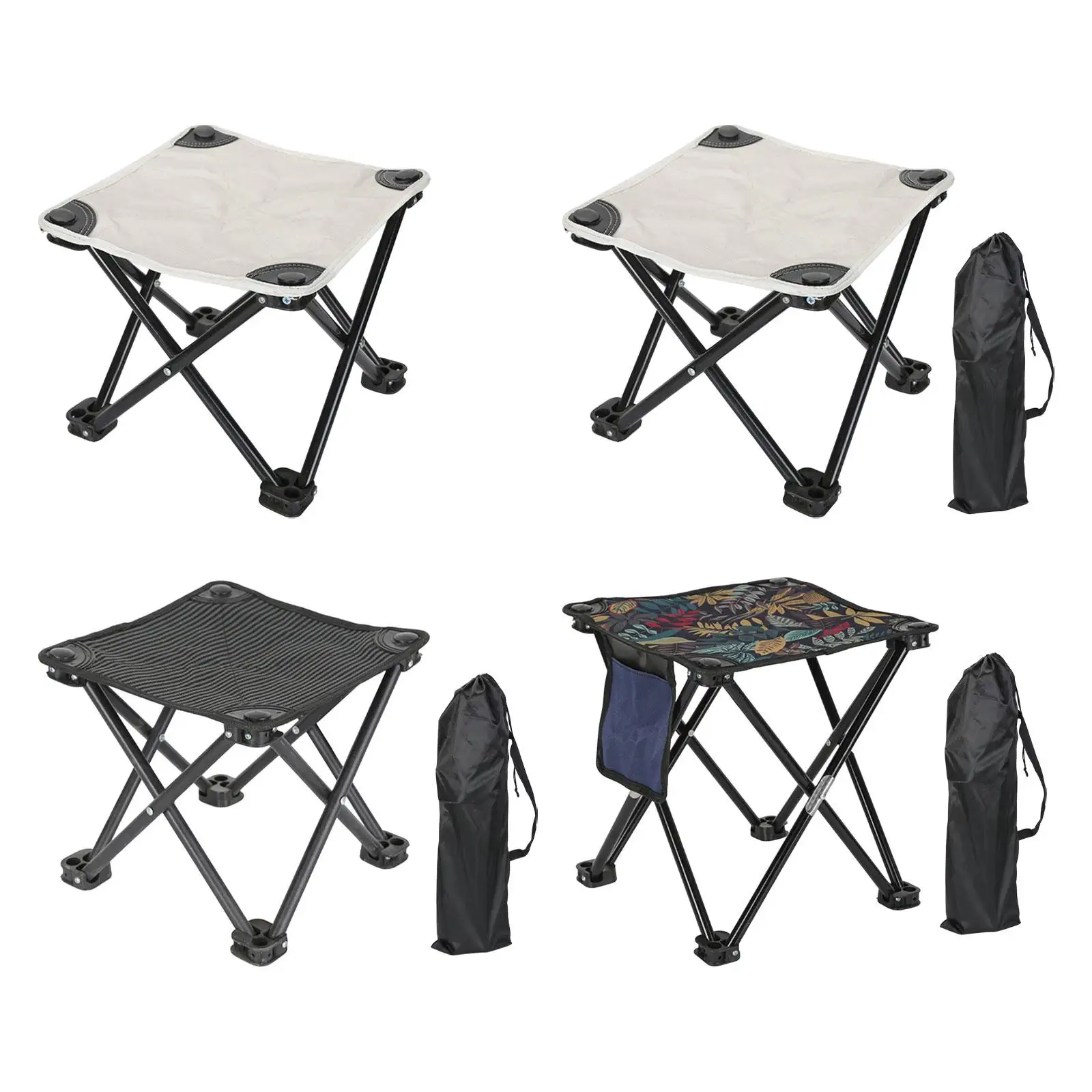 

1 Pcs Folding Camp Stool Portable Outdoor Stool Small Chair Footrest Seat Foldable for Camping Hiking Beach Fishing Chair