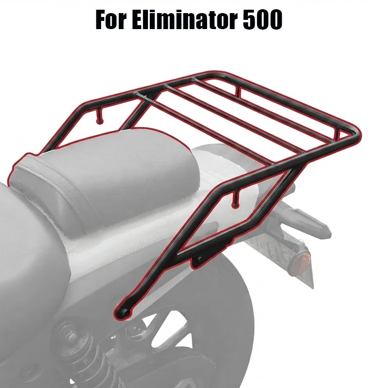 Rear Luggage Rack For Kawasaki Eliminator 500 Waterproof Rustproof Tail Cargo Shelf Motorcycle Accessories