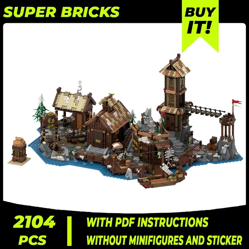 Medieval Model Moc Building Bricks Viking Village Extension Technology Modular Blocks Gifts Christmas Toys DIY Sets Assembly