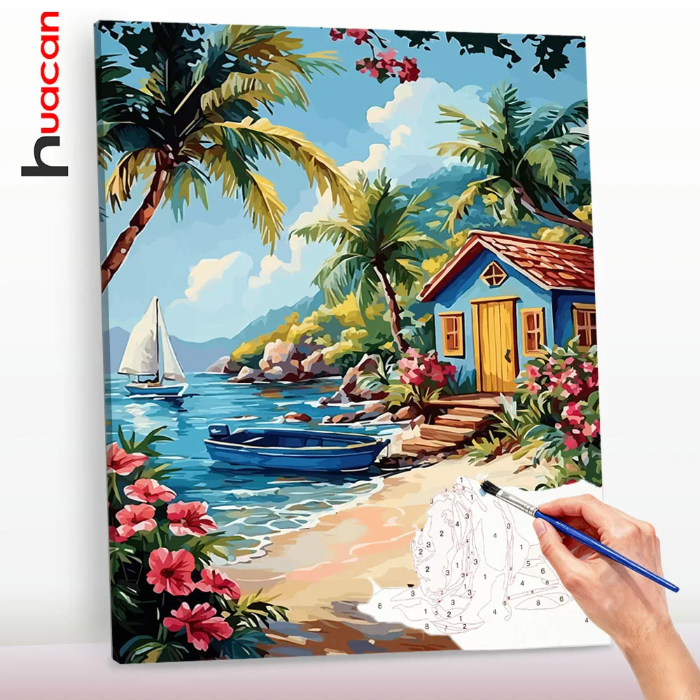 

Huacan Oil Painting Landscape New Arrivals Painting by Numbers Picture on Canvas Wall Art﻿﻿﻿