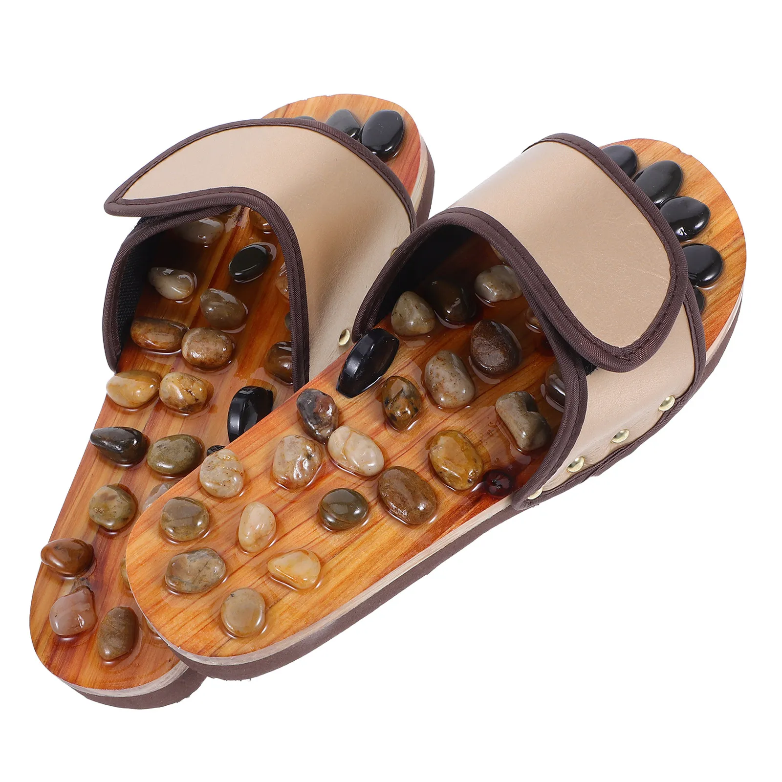 

1Pair Household Feet Massager Slippers Pebble Surface for Circulation Boost Comfortable Indoor Wear Unisex 39-40