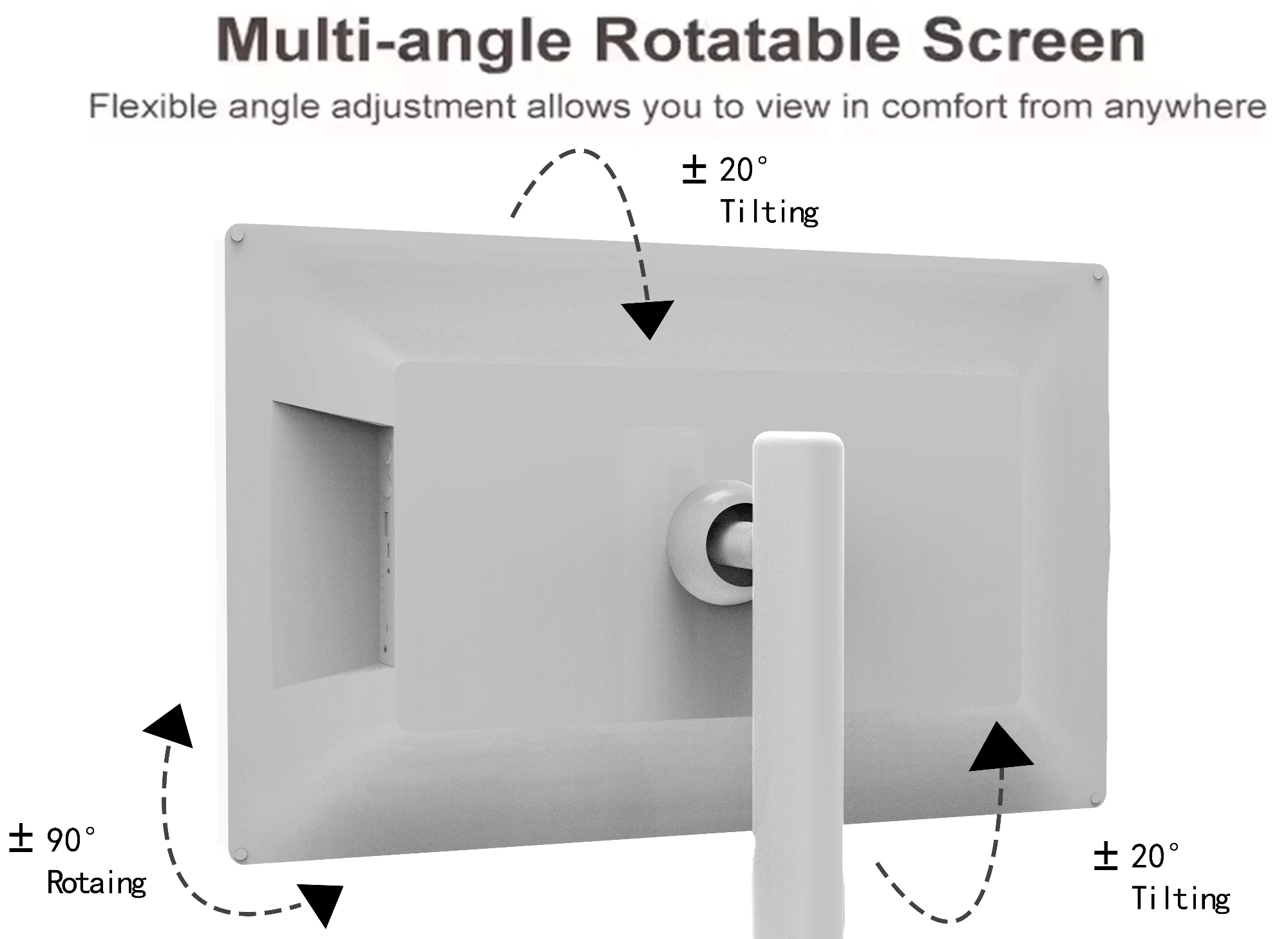 كمبيوتر لوحي محمول 21.5 بوصة يعمل بنظام أندرويد 13 مع ذاكرة 4 + 64 جيجابايت واي فاي وواجهة USB كاميرا أمامية 8 ميجابكسل تلفزيون ذكي محمول