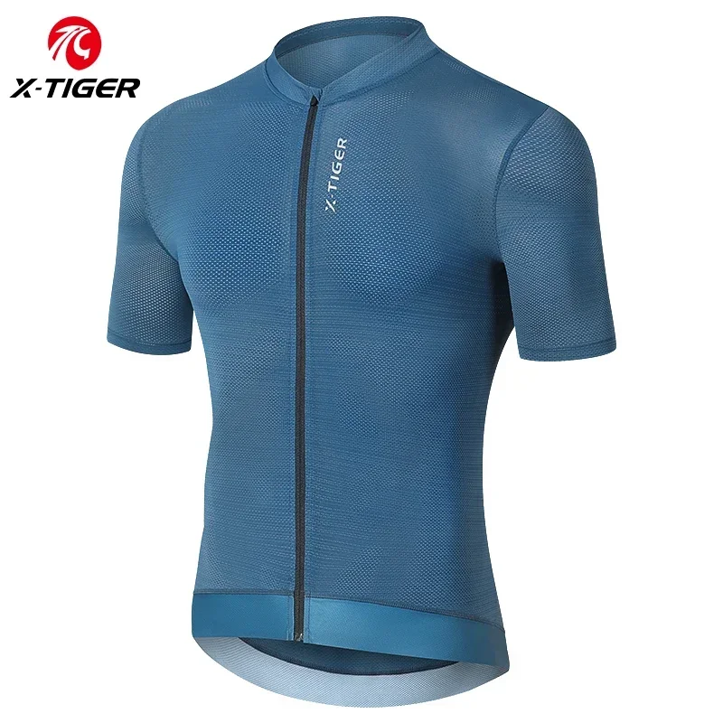 X-TIGER Sommer Radfahren Jersey Sport Atmungsaktive Kurze Shirt Slim Pro Radfahren Jersey Racing Top Casual Kleid POShirt Kurzarm 4