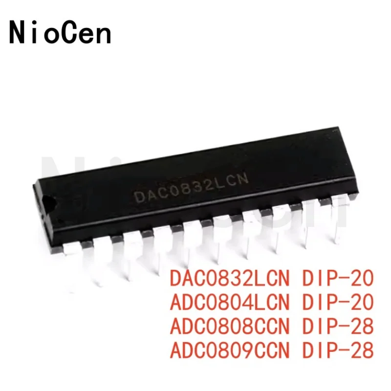 (1Pcs) 100% New and original ADC0809CCN ADC0809 ADC0808CCN DIP-28 DAC0832LCN DAC0832 ADC0804LCN DIP-20 8-bit ADC chip in stock