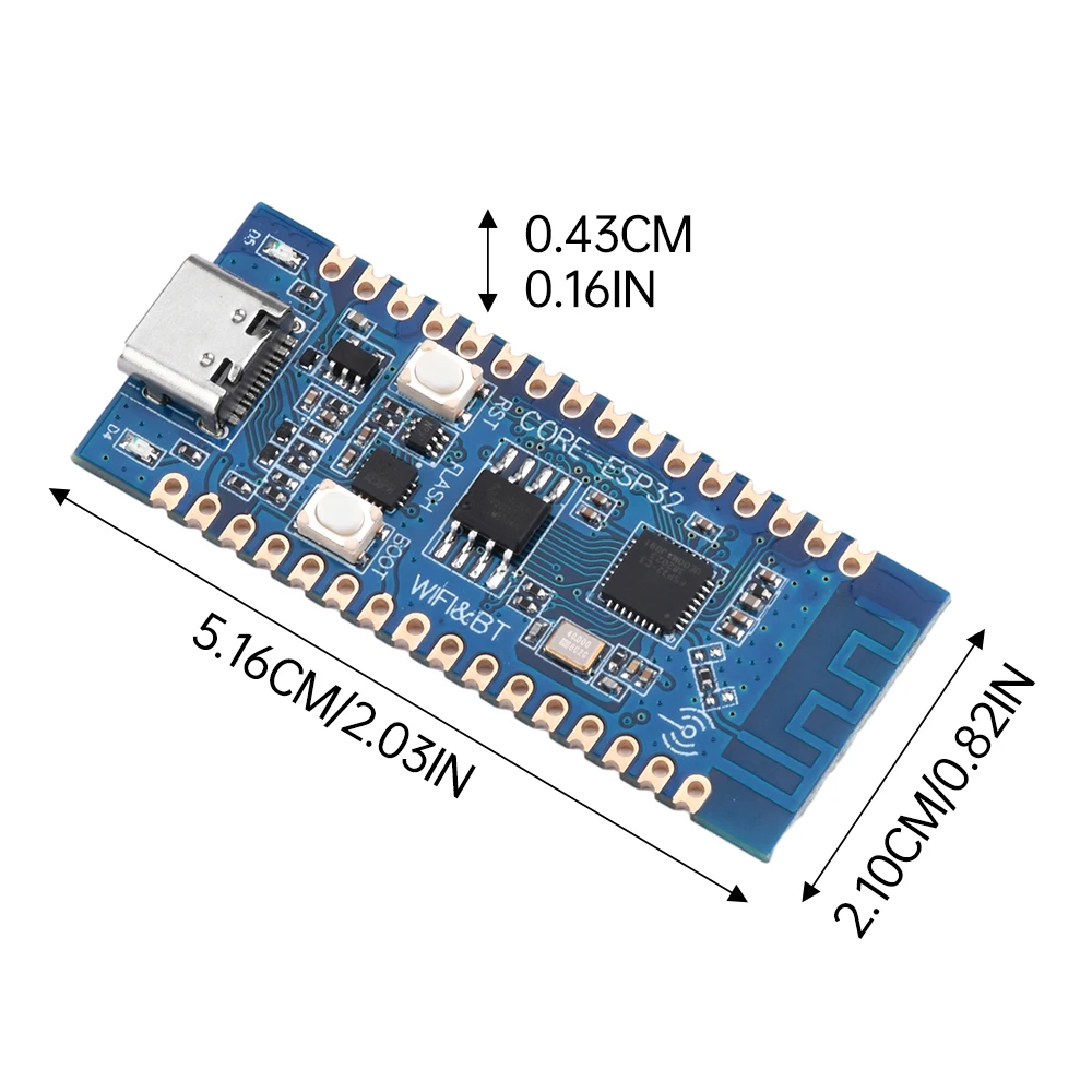 Imagem -03 - Placa de Desenvolvimento Esp32 c3 Esp32 c3 Core Board Onboard Antena 2.4g 32pin Idf Wifi Bluetooth Ch343p para Arduino Micropython