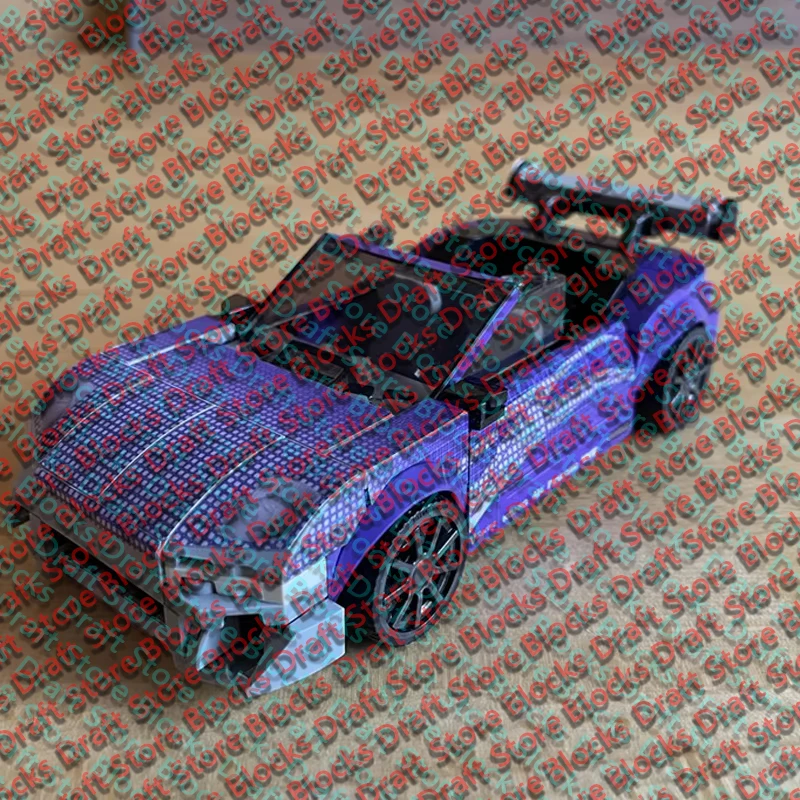 Furious Movies Model MOC Building Bricks Top Tier Sports Car Modular Technology Gifts Holiday Assemble Toys Suit Display QWERT
