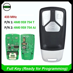 DIYKEY 4M0 959 754 AJ, 4M0 959 754 for Audi A4 A5 Q5 Q7 SQ7 TT 2016 2017 2018 2019 Smart Keyless Remote Key Fob 433MHz