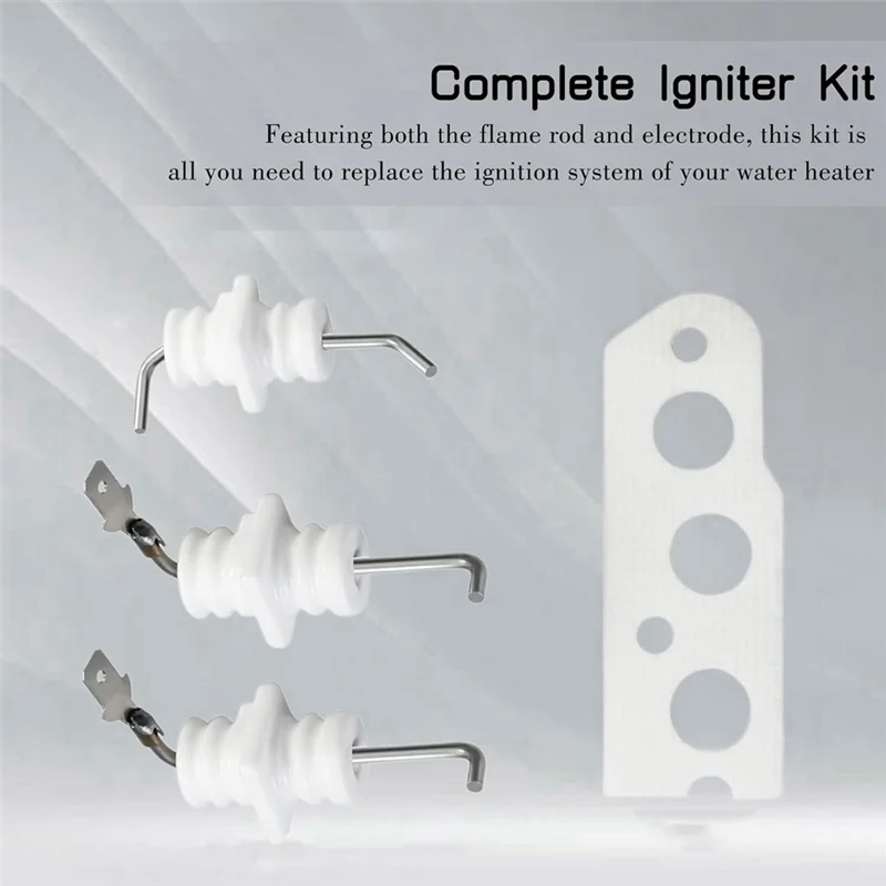 

Flame Rod Electrode Kit 104000192-K,Parts For Rinnai R75, R94 RC80 RC98 Tankless Water Heaters,Water Heater Ignition Kit