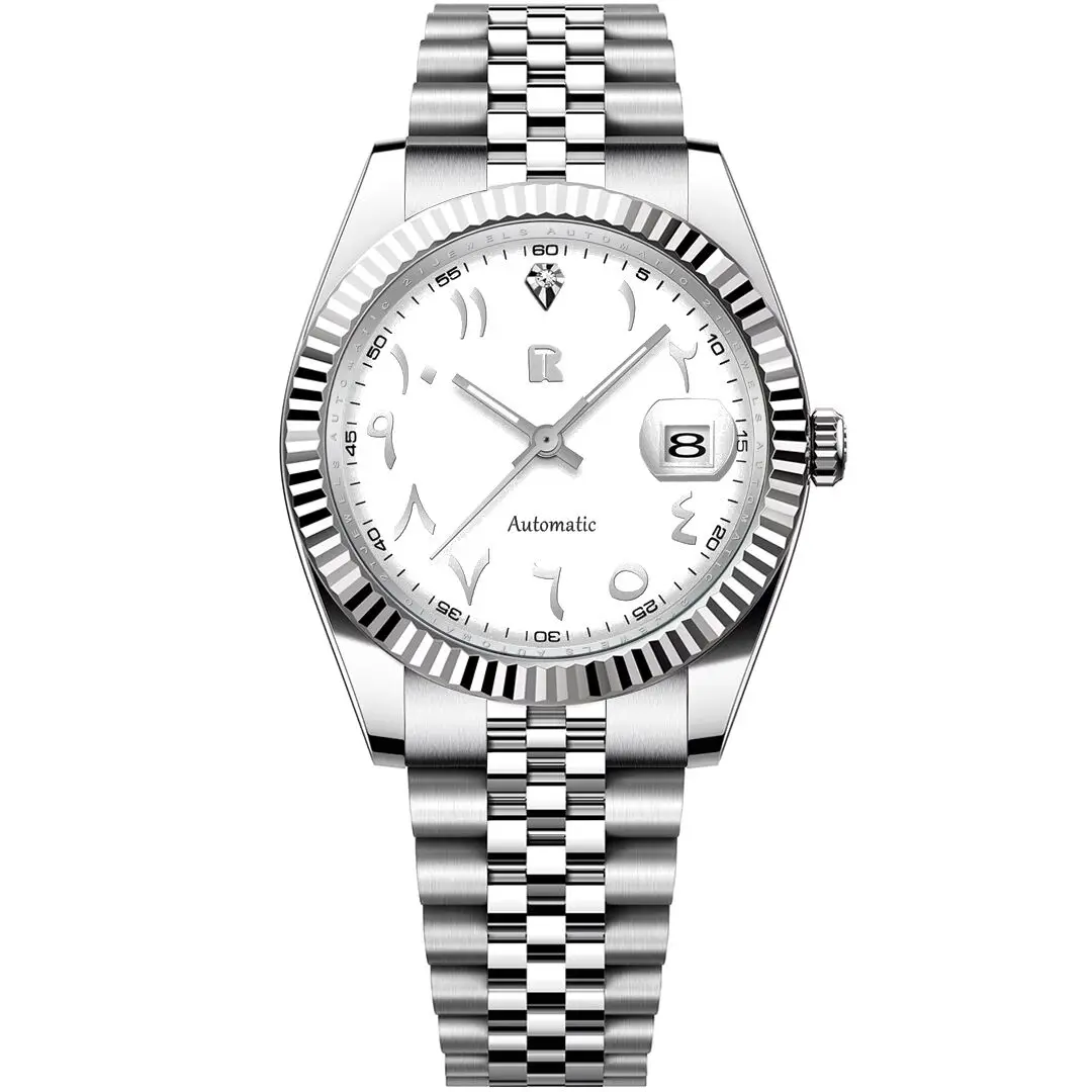 ساعات رجالي جديدة من RollsTimi 2025 ساعة أوتوماتيكية فاخرة للرجال ساعات معصم ميكانيكية من الفولاذ المقاوم للصدأ ساعة مقاومة للماء هدية