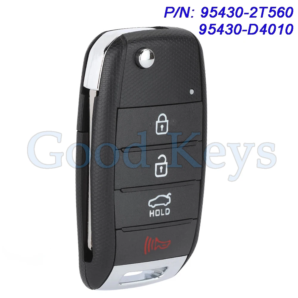 

KEYECU 95430-2T560 95430-D4010 Remote Key Fob for Kia Optima 2014 2015 2016 2017 2018 2019 2020 NYODD4TX1306-TFL SY5JFRGE04