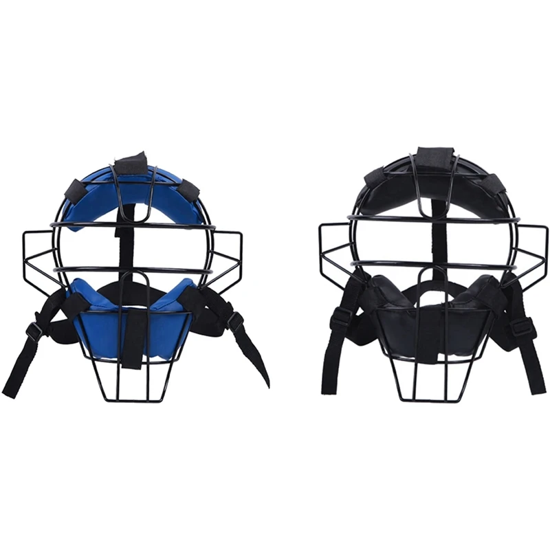 Full-Face Baseball Catcher Mask,Lightweight Secure Fit Provides Protection And Comfort ,Does Not Obstruct View,Black Durable