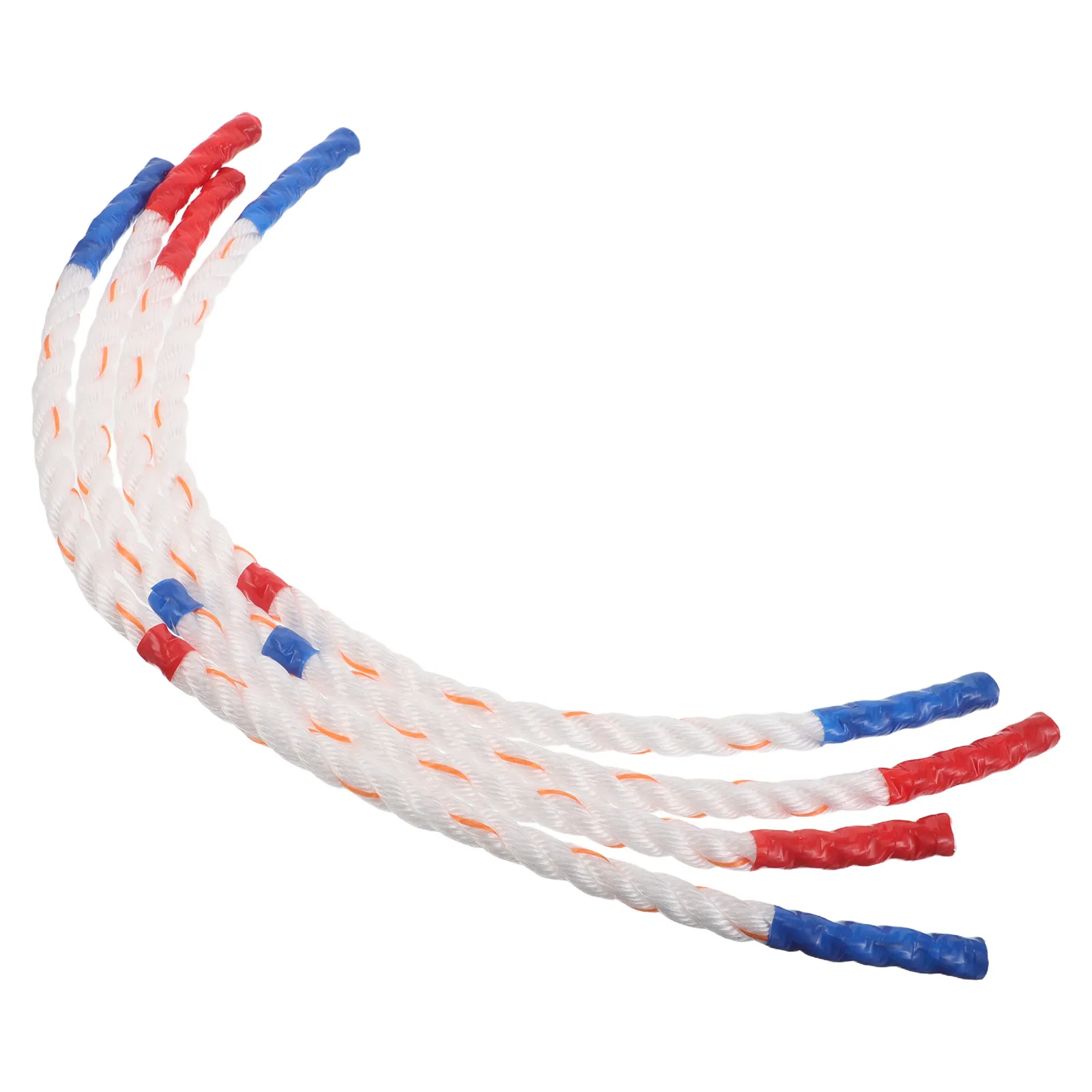 4Pcs Kids Gymnastics Braided Rope Red Blue Short Nylon Exercise Rope Sensory Integration Equipment Safe Fitness Supplies Morning
