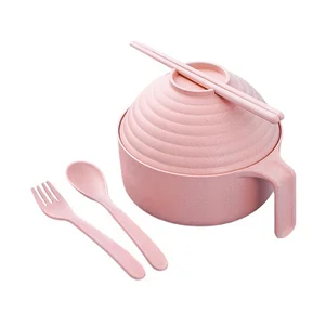 Tazón de tazón ramen tazón de fideos ramen con palillos de ramen tazón de ramen tazón de cocción con microondas con tapa 12 Best Microondave Bowl de ventas - №5