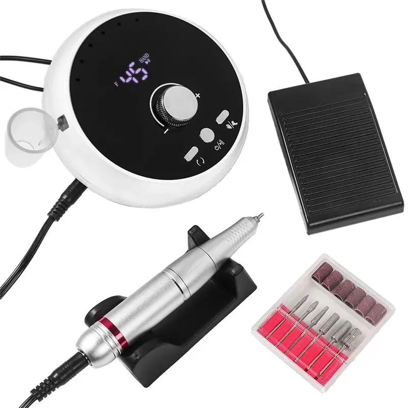 

A98G-Electric Nail Drill Professional Manicure Machine Brushless Motor Nails Sander Set Nail Polisher Equipment US PLUG