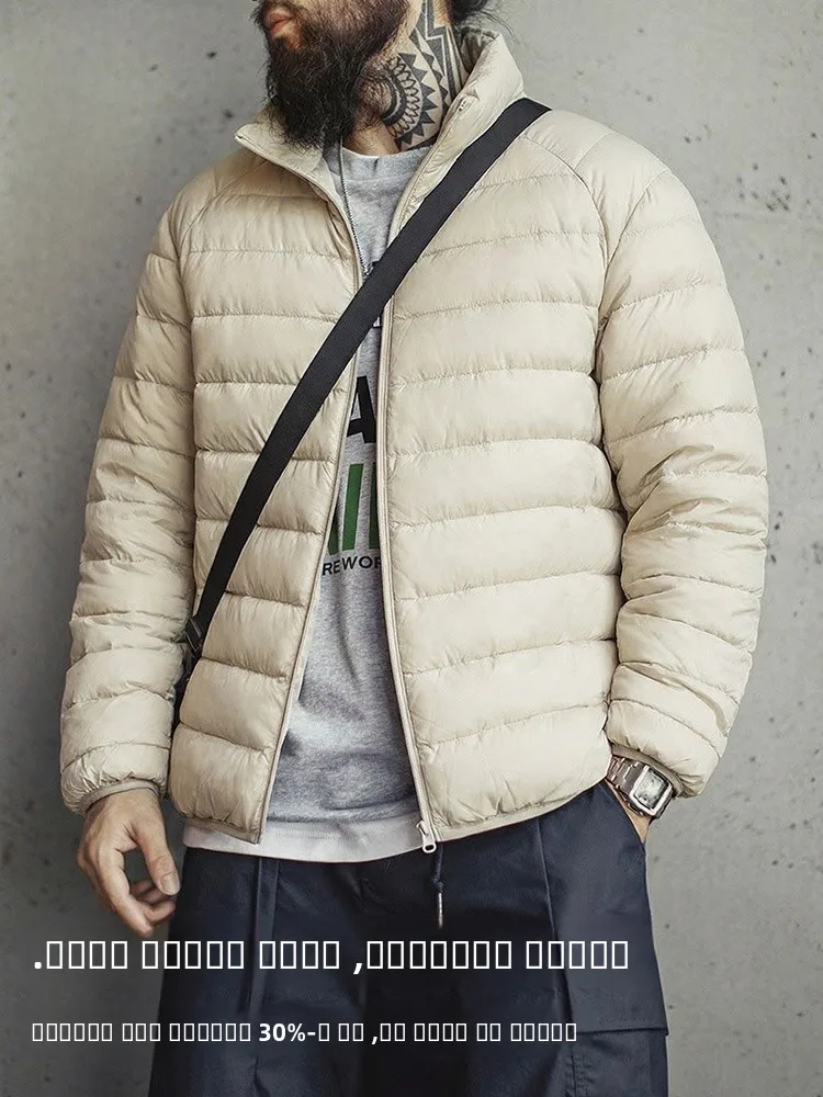 

Casual Faionable Lightweight Winter Du down Jaet for Men And Women Simple Sli Stand Collar Couples Outfit Outdoor W...