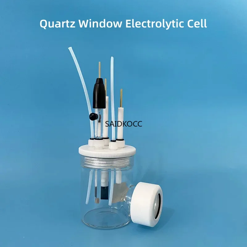 

SAIDKOCC K040-S single-layer sealed photoelectrochemical cell quartz reactor 24mm quartz window electrolytic cell invoicing