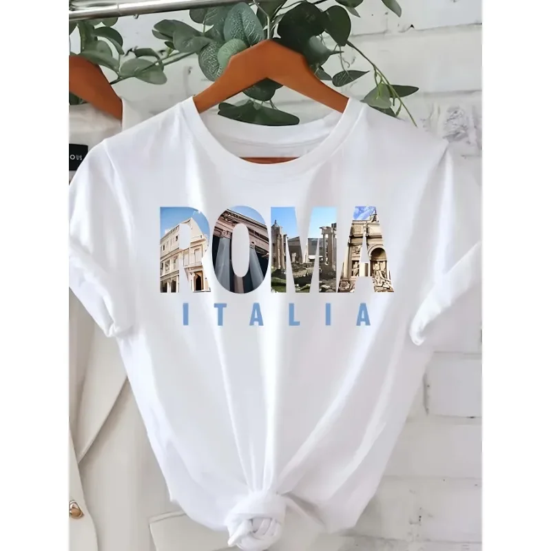 

Women's Plus Size T-shirt Graphic Short Sleeve Clothing Top, Loose and Casual, Soft and Comfortable Breathable, Outdoor Sports