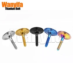 Wanyifa Bicycle Headset Top Cover Titanium Alloy Steerer Fork Tube Headset Cap Cover with Bolt