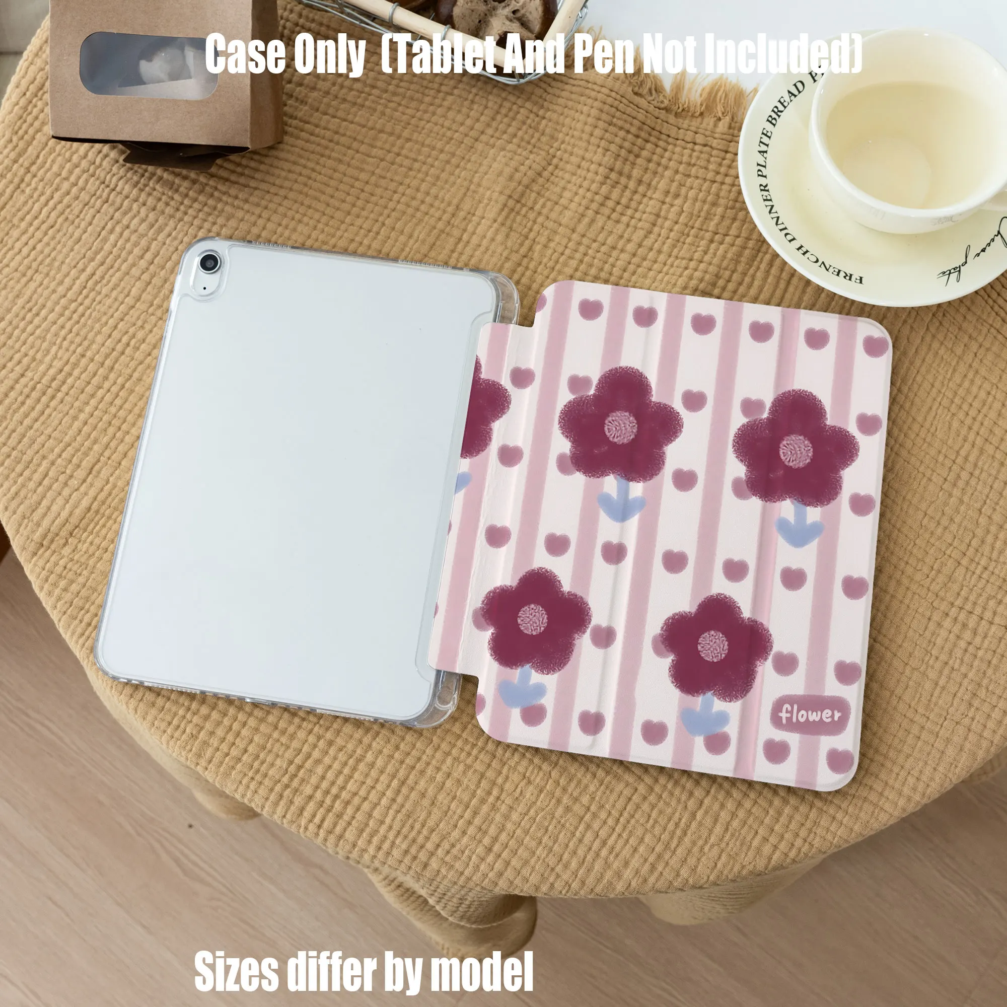 

Slim Fit Premium TPU Tablet Cover, Shockproof Durable Lightweight Protective Case for iPad Samsung Huawei Honor Redmi Xiaomi