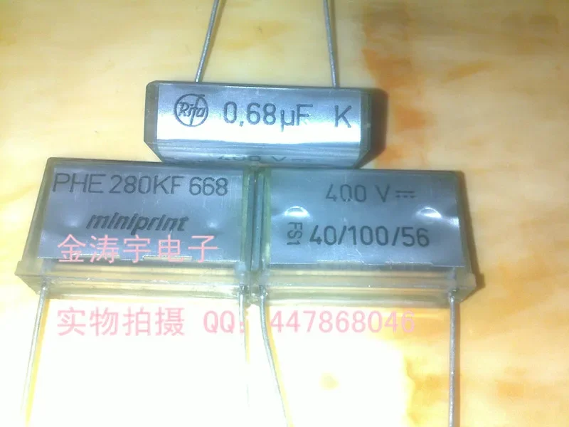 E280KF668 transparent film capacitor 0.68uf 680NF 400V foot dist 28mm