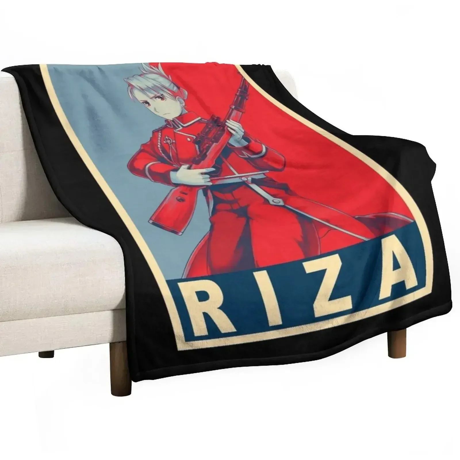 

Hawkeye Riza - Poster Throw Blanket Shaggy Furry Soft Blanket for Bedroom Living Room